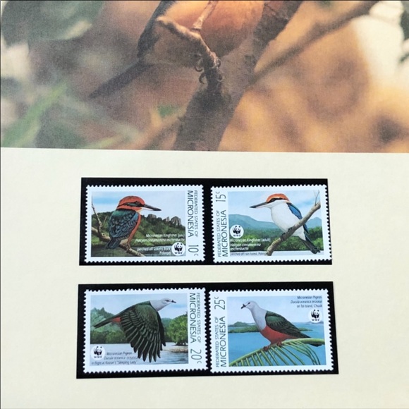 STAMPS Birds of Micronesia rare misprint! - Picture 2 of 15